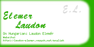 elemer laudon business card